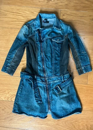 Vestitino minidress diesel in denim con fibbia, marque: Diesel, état: Neuf sans étiquette, taille: S / 36 / 8, 30,00 €, 32,20 € Protection acheteurs incluse