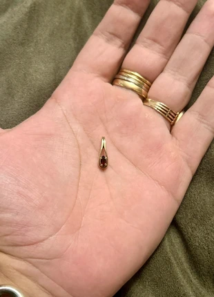 Pendentif en vermeil et pierre rouge,, marca: Argent, estado: Muito bom, €18.65, €20.28 inclui Proteção do Comprador Pro