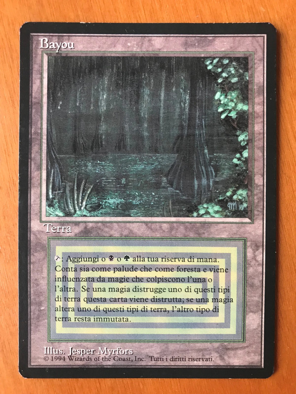 Bayou Italiano Bordo Nero - MTG Magic - Terra Doppia - Dual land FBB 1