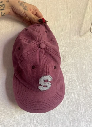 Stussy - Felt S Canvas Strapback Cap Burgundy/Purple, brand: Stüssy, condition: Very good, size: One size, €30.00, €32.20 includes Buyer Protection