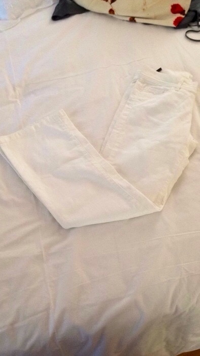 Pantalon blanc comptoir des cotonniers 1
