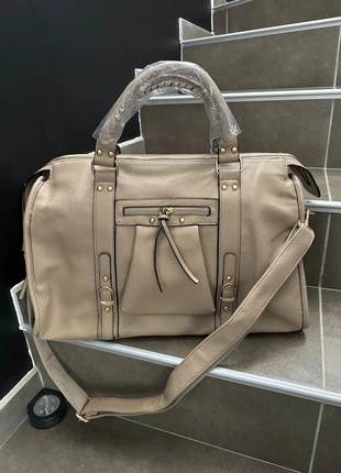 Sac bowling XL idéal pour les cours beige et doré, brand: Boutique indépendante, condition: Very good, €43.00, €45.85 includes Buyer Protection Pro