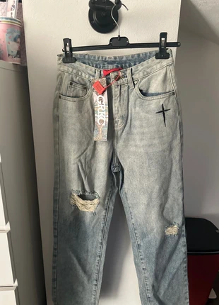 grkc pray jeans oversize blue, marque: GRKC PRAY, état: Neuf sans étiquette, taille: S / 36 / 8, 43,50 €, 46,38 € Protection acheteurs incluse