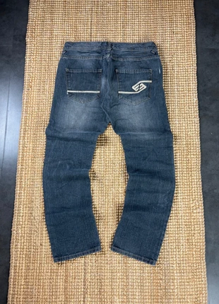 Jean Droit Gris Brodé Style Hip Hop Y2K 2000s Taille 34, merk: Vintage Dressing, staat: Heel goed, maat: W34 | FR 44, € 25,00, € 26,95 inclusief Kopersbescherming Pro