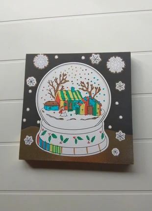 Libro para colorear de invierno sobre lienzo con rotuladores, marca: Ideal, estado: Muy bueno, 7,11 €, 8,17 € Protección al comprador incluida