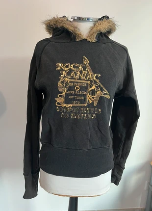 Pull / sweat-shirt Morgan marron et beige à capuche, marque: Morgan, état: Très bon état, taille: M / 38 / 10, 10,00 €, 11,20 € Protection acheteurs incluse