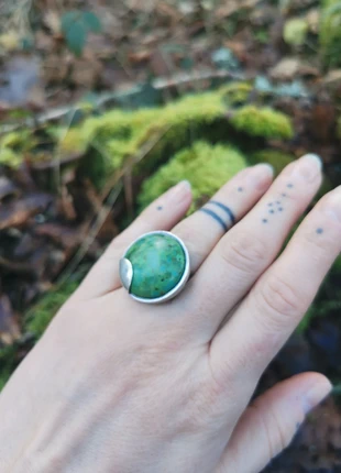 Bague créatrice argent turquoise véritable , marque: Creatrice, état: Très bon état, taille: 17,7 mm, 60,00 €, 63,70 € Protection acheteurs incluse