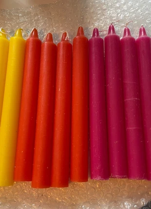 Bougies jaunes, oranges, roses, merk: boutique des chrétiens, staat: Nieuw met prijskaartje, € 11,00, € 12,25 inclusief Kopersbescherming