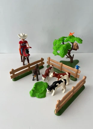 Playmobil cowboy met kalveren (348), merk: Playmobil, staat: Heel goed, maat: Universeel, € 8,99, € 10,14 inclusief Kopersbescherming Pro
