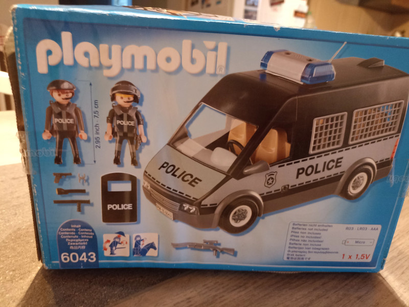 Playmobil 6043 Fourgon de police sirène et girophare
