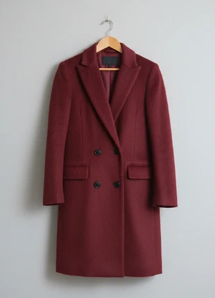 InWear – Premium & Elegant Red Wool & 9% Alpaca Double-Breasted Coat with Flap Pockets – XXS 👒, marca: InWear, estado: Muito bom, tamanho: XXS / 32 / 4, €44.99, €47.94 inclui Proteção do Comprador Pro