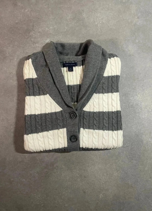 Cardigan Tommy Hilfiger gris et blanc - XS, brand: Tommy Hilfiger, condizioni: Ottime, taglia: XS / IT 38 / EU 34, €15.99, €17.49 include la Protezione acquisti