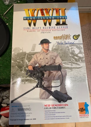 Figurine Dragon WWII 1/6 "Jack Sullivan" USMC Heavy Machine Gunner Wake Island 1941, marque: Figurine Dragon 1/6 "Jack Sullivan" USMC Heavy Mac, état: Neuf sans étiquette, taille: Taille unique, 75,00 €, 79,45 € Protection acheteurs incluse
