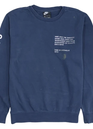 Vintage nike 90's swoosh crew neck sweatshirt small navy blue cotton, brand: Nike, condition: Satisfactory, size: S, £11.00, £12.25 includes Buyer Protection Pro