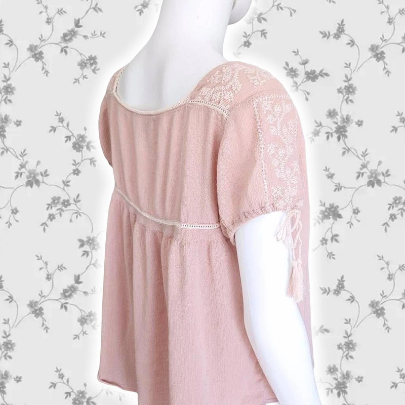 fairy flowy embroidered blouse 4