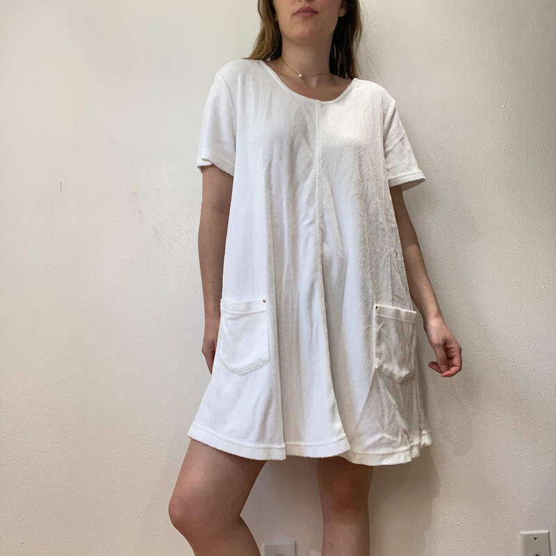 Vintage White Terry Cloth Swim Cover/Dress 3