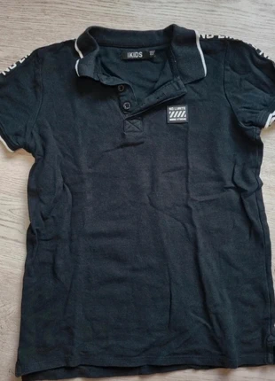 Zwarte Polo - Maat 146, marque: Europe Kids, état: Bon état, taille: 11 ans / 146 cm, 3,00 €, 3,85 € Protection acheteurs incluse