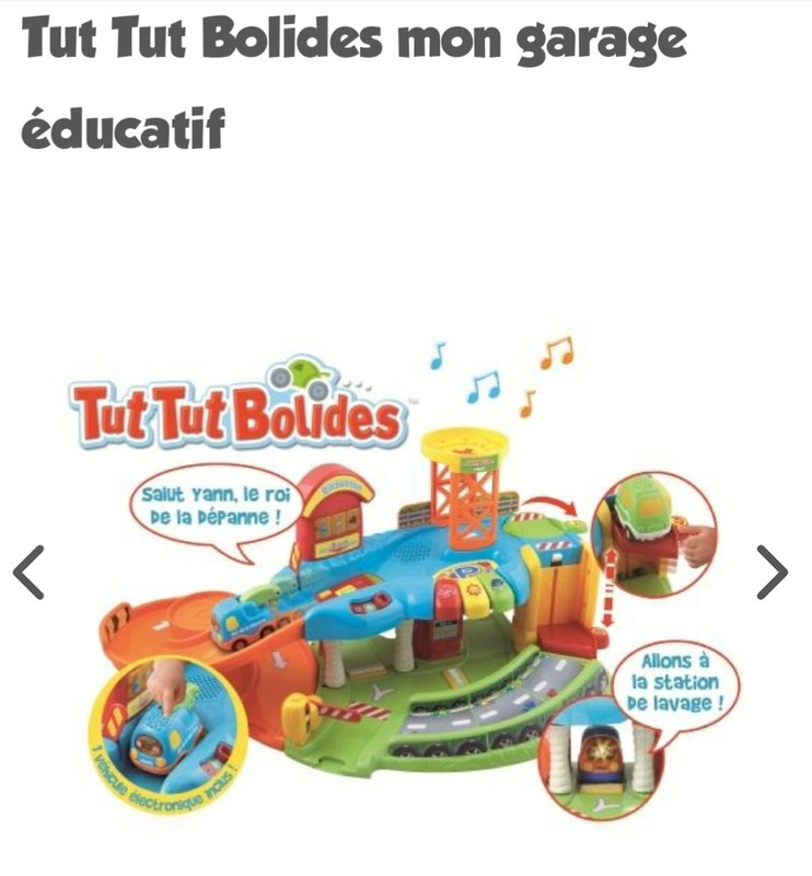 Tut Tut Bolides - Mon garage éducatif - Parole de mamans