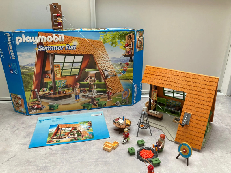Playmobil 6887 summer fun camping lodge shop