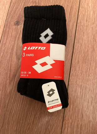 Lotto sokken zwart 35-38, merk: Lotto, staat: Nieuw met prijskaartje, maat: XS | 36–37, € 3,00, € 3,85 inclusief Kopersbescherming