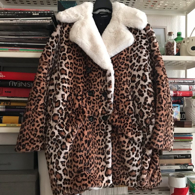 manteau leopard kooples