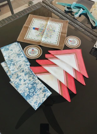 Set 10 pezzi tovaglioli tovagliette in cotone, marke: Cotone, zustand: Sehr gut, 1,30 €, 2,07 € inklusive Vinted-Käuferschutz