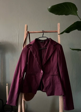 donkerpaarse nette colbert / blazer niet gedragen, brand: sapp collection, condizioni: Ottime, taglia: S / IT 40 / EU 36, €5.00, €5.95 include la Protezione acquisti