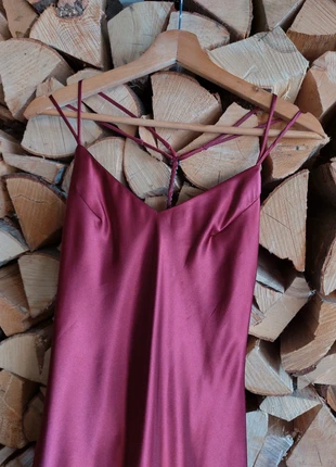 Bordeauxrood gala jurk feestjurk , staat: Goed, maat: S / 36 / 8, € 17,50, € 19,08 inclusief Kopersbescherming