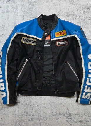 🏁 Veste Moto Vintage Segura Grand Prix Cuir Véritable Taille M, brand: Segura, condition: Very good, size: M, €199.99, €210.69 includes Buyer Protection Pro
