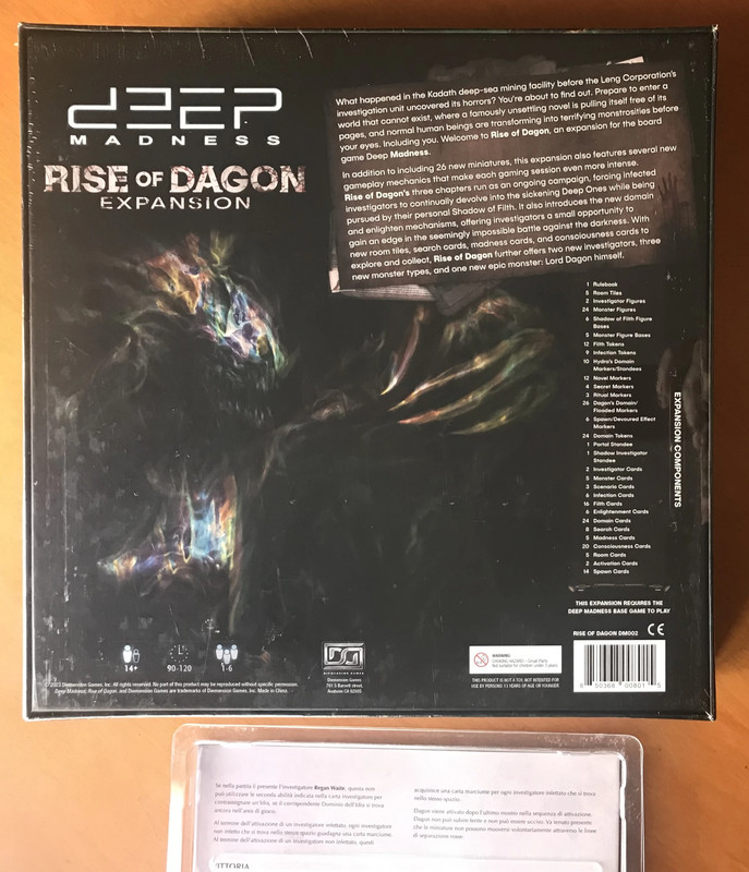 Deep Madness: Rise of Dagon (L'Ascesa di Dagon) + kit di traduzione in italiano - Nuovo - New 3