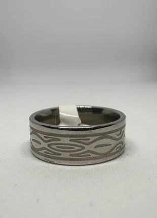 Bague argentée motif abstrait gravé, état: Neuf sans étiquette, taille: 19 mm, 3,30 €, 4,17 € Protection acheteurs (Pro) incluse