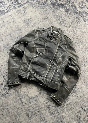 Y2K Avantgarde leather jacket goth style cropped Japan style size XS, brand: Japan Style, condition: Very good, size: XS / 34 / 6, €59.00, €62.65 includes Buyer Protection Pro