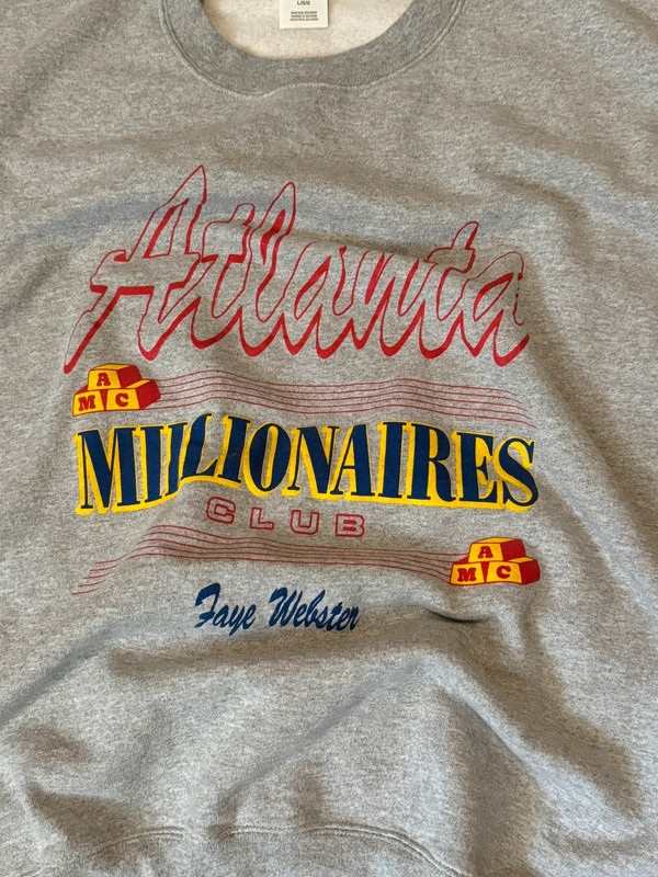 Faye Webster Atlanta Millionaire Club Grey Crewneck 2