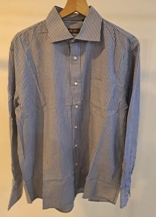 Camicia a righe fini OVS Casual uomo taglia L – bianco e blu, marque: OVS, état: Très bon état, taille: L, 6,00 €, 7,00 € Protection acheteurs incluse