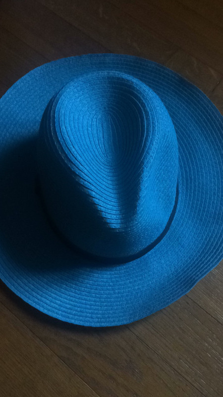 Chapeau bleu turquoise  1