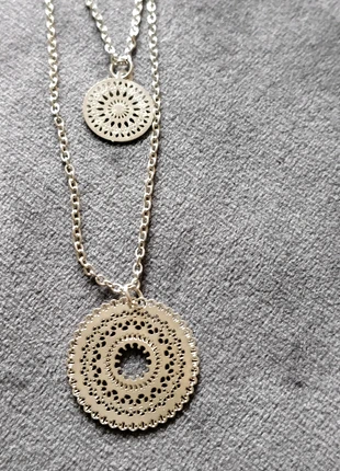 Collier double rangs argenté neuf, staat: Nieuw zonder prijskaartje, € 5,00, € 5,95 inclusief Kopersbescherming