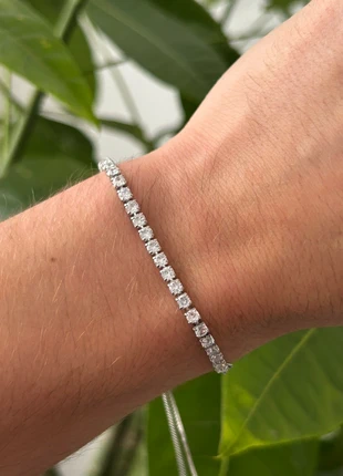 Bracelet zircon argent, marca: Argent, estado: Muy bueno, 7,00 €, 8,05 € Protección al comprador incluida