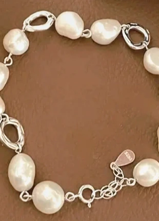 925 Silver Freshwater Pearls Bracelet, condition: New without tags, £9.00, £10.15 includes Buyer Protection