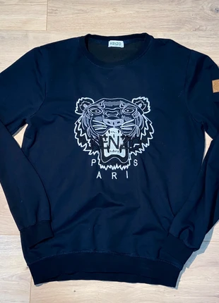 Pull noir Kenzo - logo blanc - Taille XL enfant (S adulte), marca: Kenzo, estado: Muito bom, tamanho: S, €15.00, €16.45 inclui Proteção do Comprador