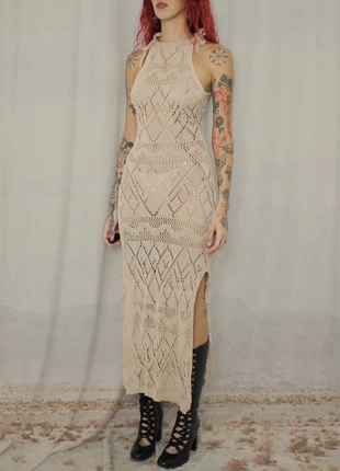 🪽Crochet Maxi Dress🪽, marque: y2k, état: Très bon état, taille: S / 36 / 8, 51,00 €, 54,25 € Protection acheteurs incluse