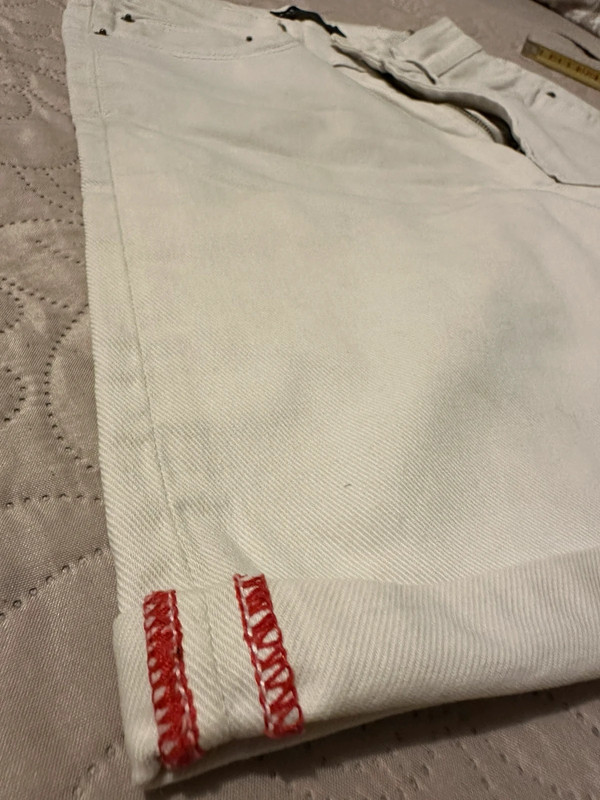 Pantaloncino bianco panna 4