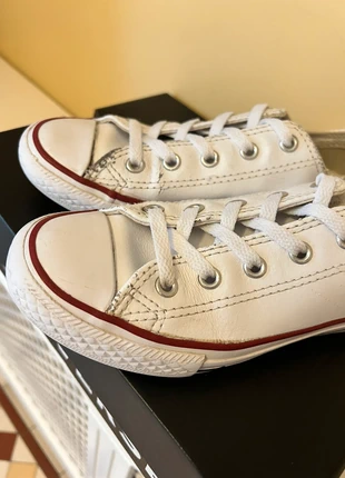 White leather low top converse size 13 good condition, brand: Converse, condition: Good, size: 13 child | EU 32, £10.00, £11.10 includes Buyer Protection Pro