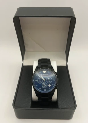 Emporio Armani AR5921 Men’s Chronograph Watch with blue dial RRP £389 - lightly worn, brand: Emporio Armani, condition: Very good, size: 43–46 mm, £72.00, £76.30 includes Buyer Protection