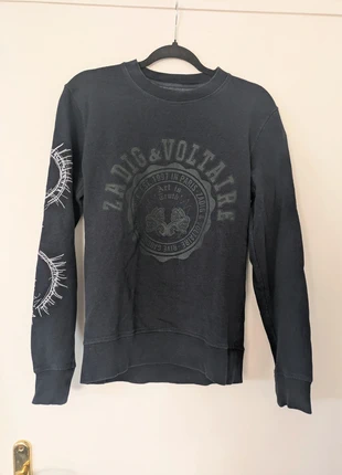 Sweat avec impression 100% coton Zadig et Voltaire, brand: Zadig & Voltaire, condition: Very good, size: XS / 34 / 6, €16.00, €17.50 includes Buyer Protection