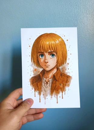 Armin Arlet - Attack on Titan Watercolor Style Digital Print ( A5 ), brand: Art, condition: New without tags, £3.50, £4.38 includes Buyer Protection