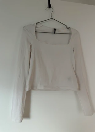Haut blanc manches longues, brand: H&M, condition: Very good, size: S / 36 / 8, €3.00, €3.85 includes Buyer Protection