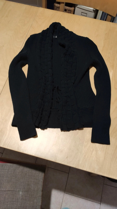 Cardigan In Lana Blu Donna