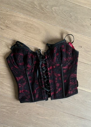 Corset dames rood zwart, état: Neuf sans étiquette, 15,00 €, 16,45 € Protection acheteurs incluse