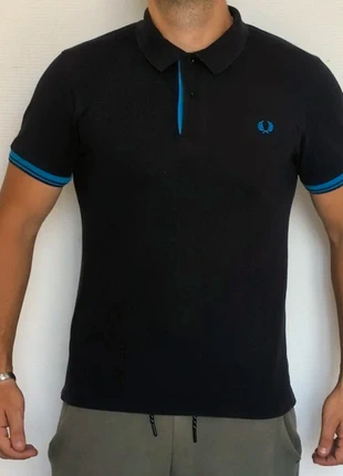 Polo Fred Perry Noir/Bleu Marine - Taille S, brand: Fred Perry, condition: Very good, size: S, €19.95, €21.65 includes Buyer Protection Pro