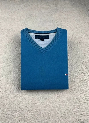 Pull/Sweat/Crewneck sans manche col V Tommy Hilfiger Bleu logo brodé Taille L Homme, brand: Tommy Hilfiger, condition: Very good, size: L, €24.90, €26.85 includes Buyer Protection Pro